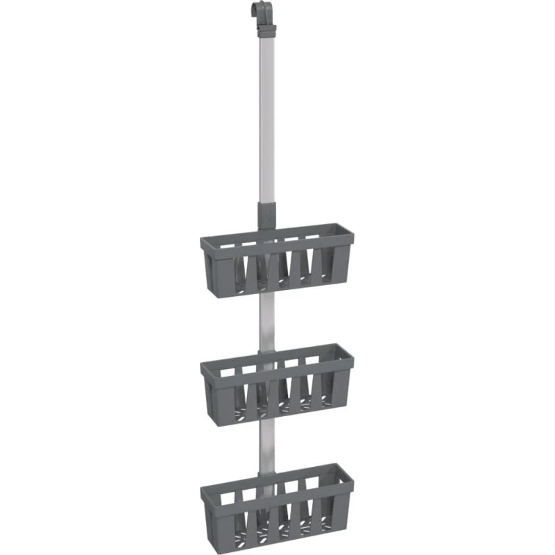 vidaXL brusehylde 30x15x(67-105) cm aluminium