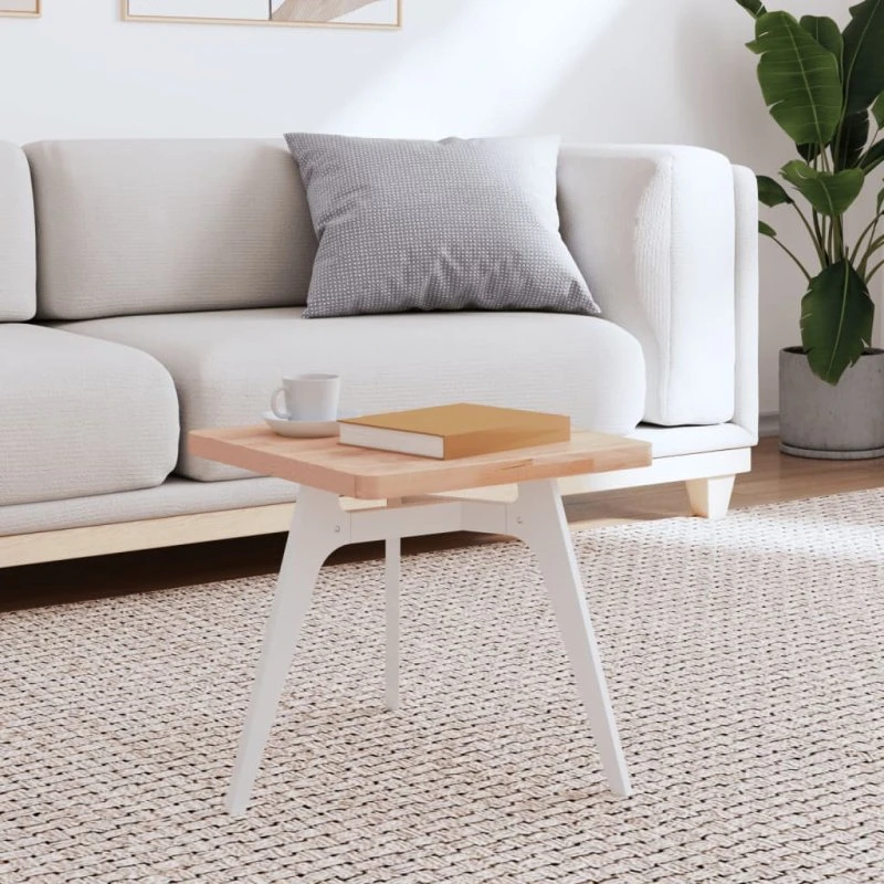 vidaXL bordplade firkantet 40x40x2,5 cm i massivt bøgetræ