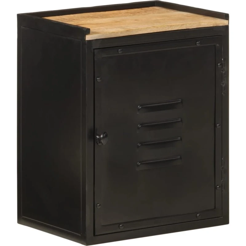 vidaXL badeværelsesskab 40x30x50 cm i jern og mangotræ