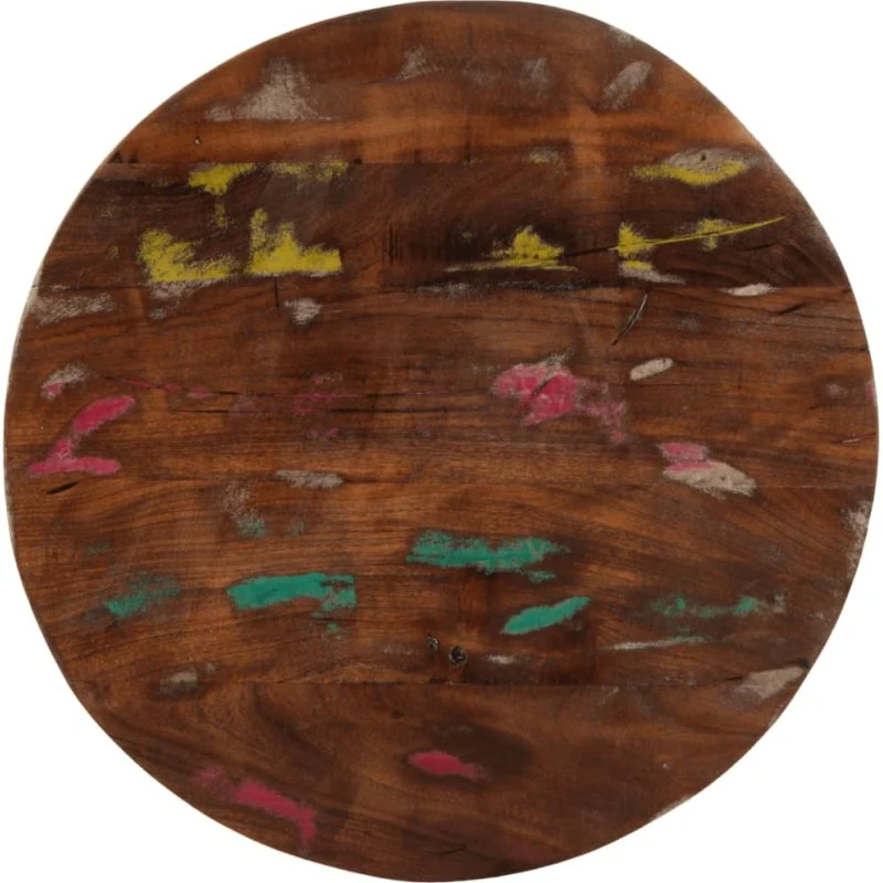 vidaXL rund bordplade Ø60x3,8 cm i massivt genbrugstræ