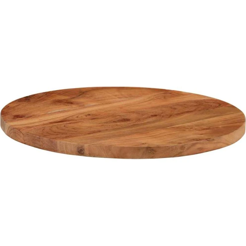 vidaXL bordplade rund Ø40x3,8 cm massivt akacietræ