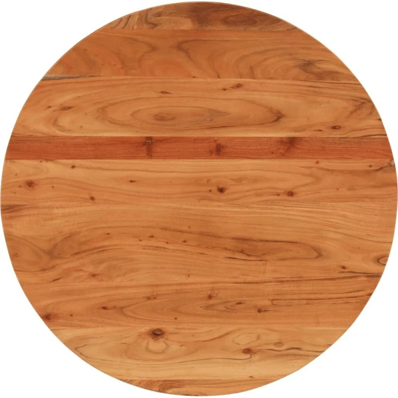 vidaXL rund bordplade Ø90x2,5 cm i massivt akacietræ