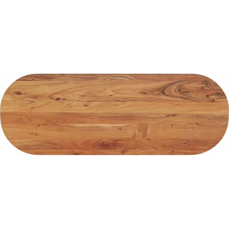 vidaXL Oval bordplade 140x50x2,5 cm i massiv akacietræ