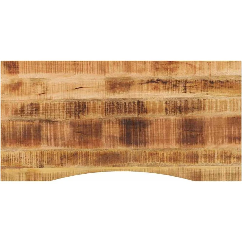 vidaXL bordplade kurvet 110x60x2,5 cm ru massivt mangotræ