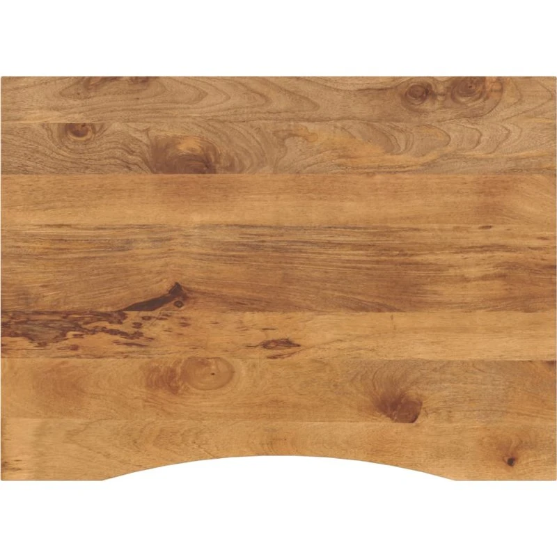 vidaXL bordplade kurvet 110x80x2,5 cm ru mangotræ