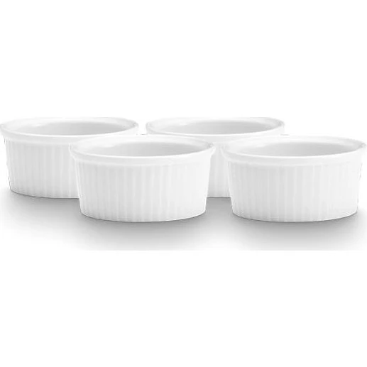 Pillivuyt Ramekin No.1 9×4 cm 15 cl 4 stk - Hvid