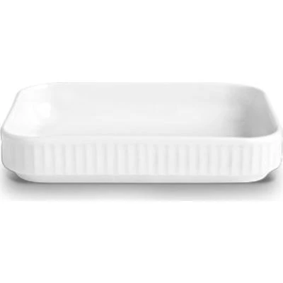 Pillivuyt Plissé Fad 18 cm, hvid