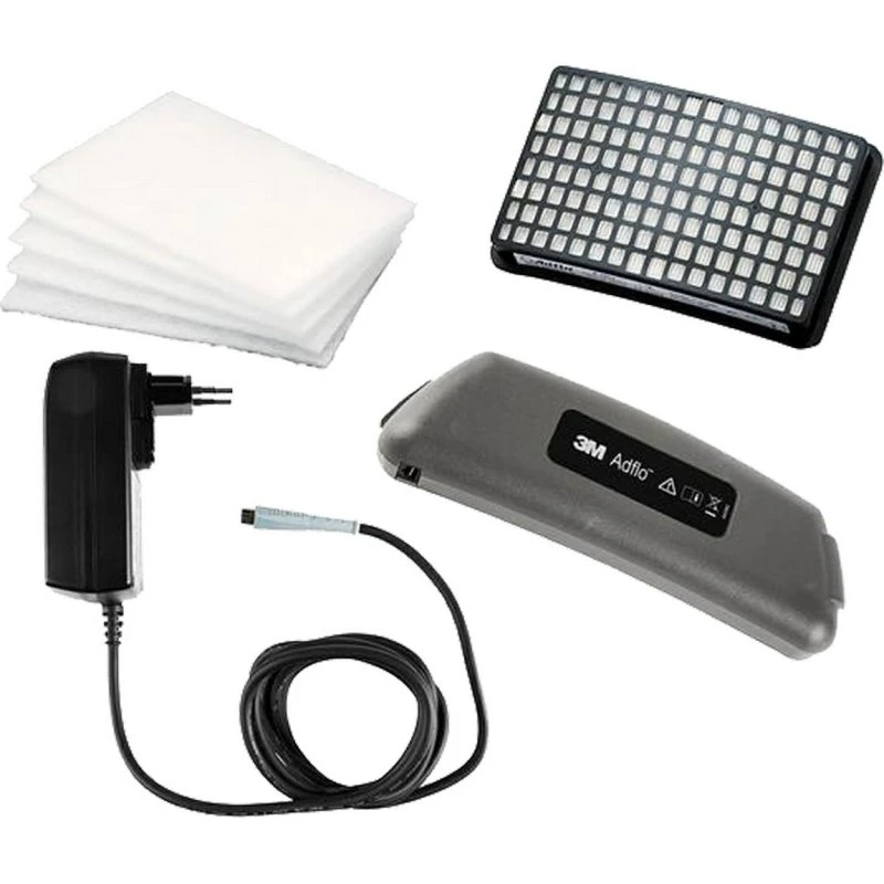 3M Adflo Upgrade Kit – batteri, lader og filtre