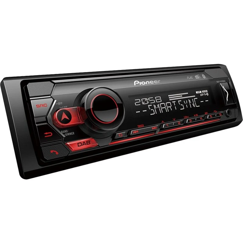 Pioneer MVH-S420DAB 1-DIN DAB+ bilradio m/Bluetooth & USB