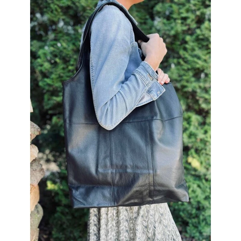 ReDesigned Lyra Urban Shopper – Sort læder