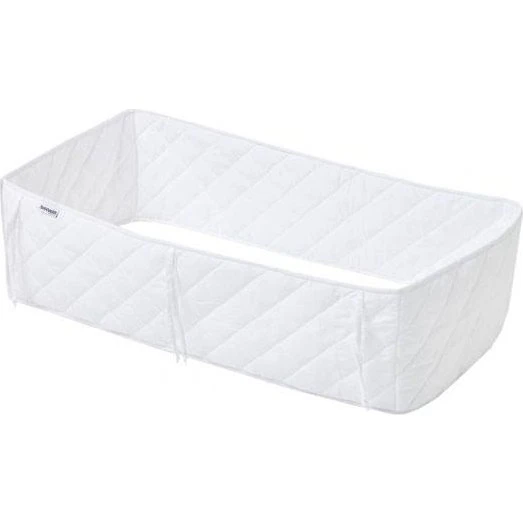 Hoppekids sengerand quiltet 60x120 cm – hvid