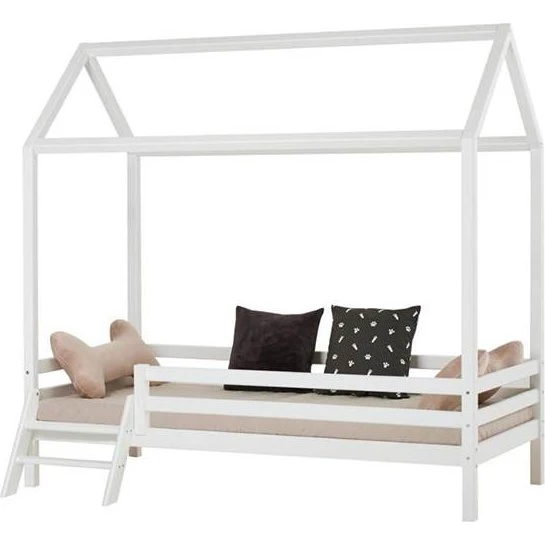 Hoppekids ECO Dream Husseng med trappe 90x200 - Hvid