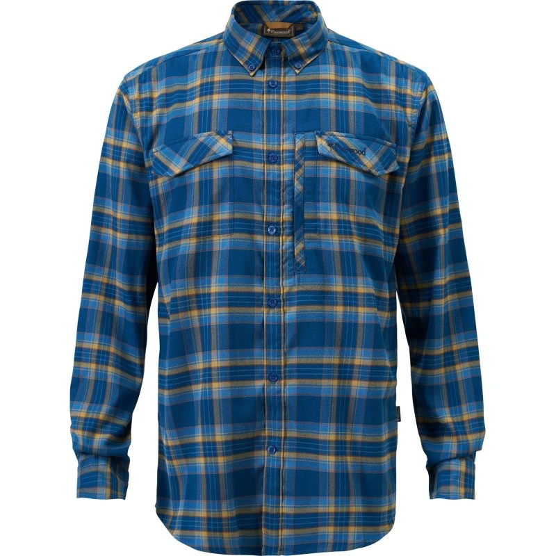 Pinewood Abisko Hiking Flannelskjorte XL - D.Azur Blue