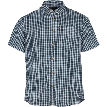 Pinewood Sommerskjorte - Herre, D.Green/White, L