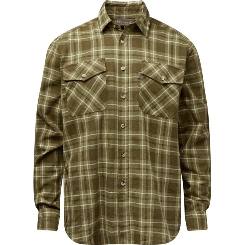 Pinewood Härjedalen Skjorte - Olive Green, M