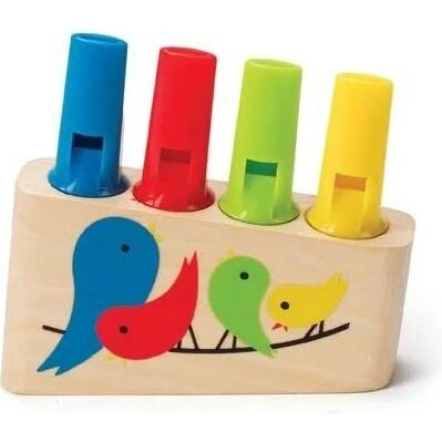 Regnbue Panfløjte 4 rør, 10 x 10 x 2,5 cm (3–6 år)