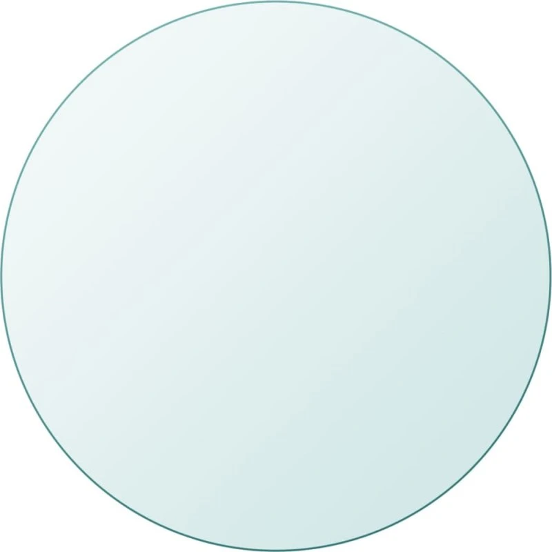 vidaXL bordplade rund hærdet glas Ø400 mm, 8 mm