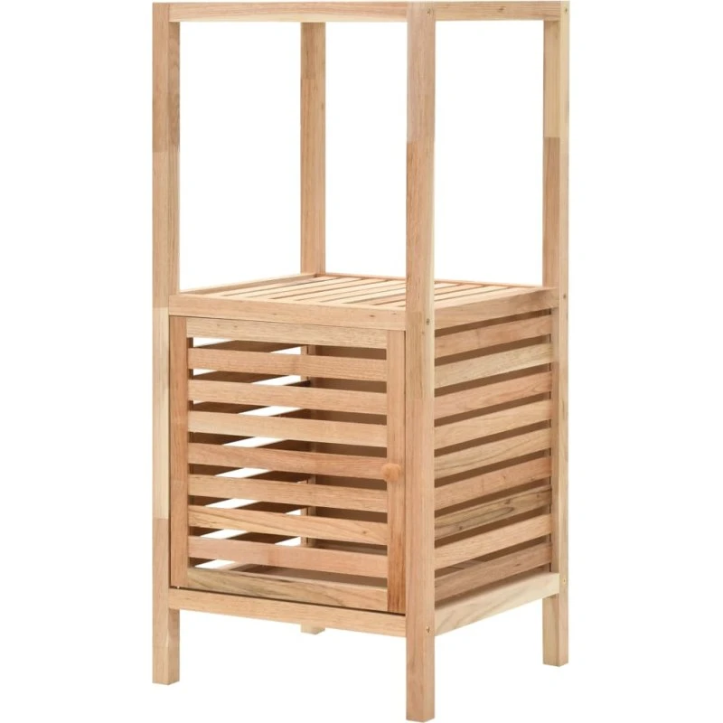 vidaXL badeværelsesskab 39,5x35,5x86 cm massivt valnøddetræ