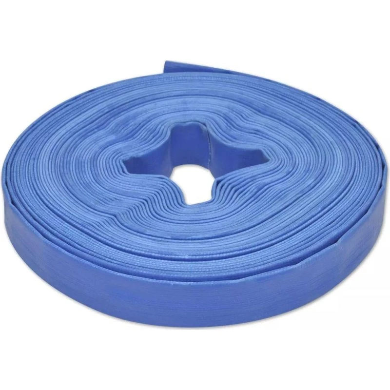 vidaXL flad slange 25 m 1" PVC til transport af vand