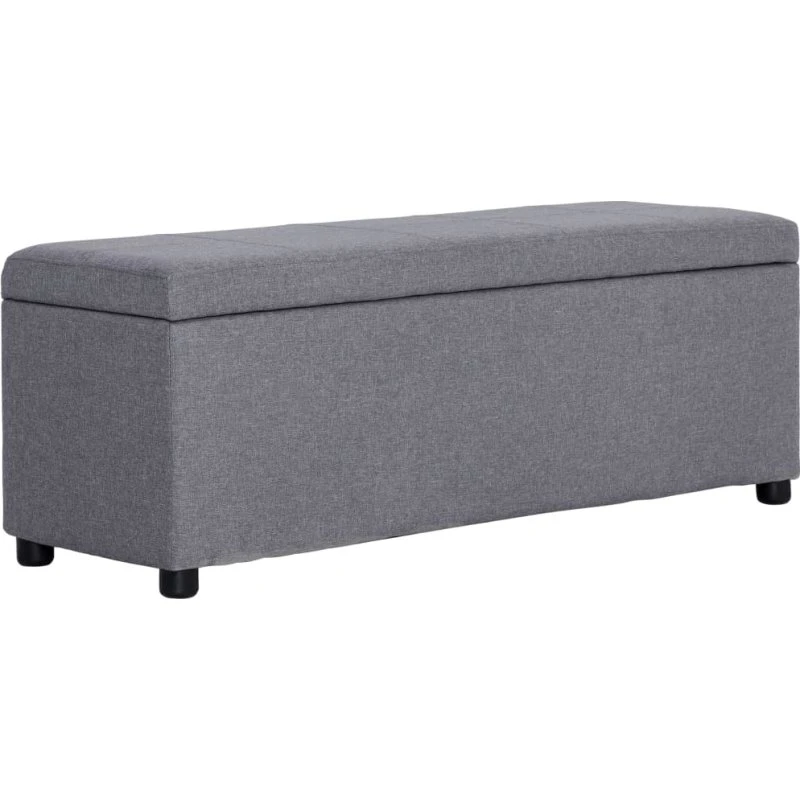 Opbevaringsbænk 116 cm i polyester – Vinrød