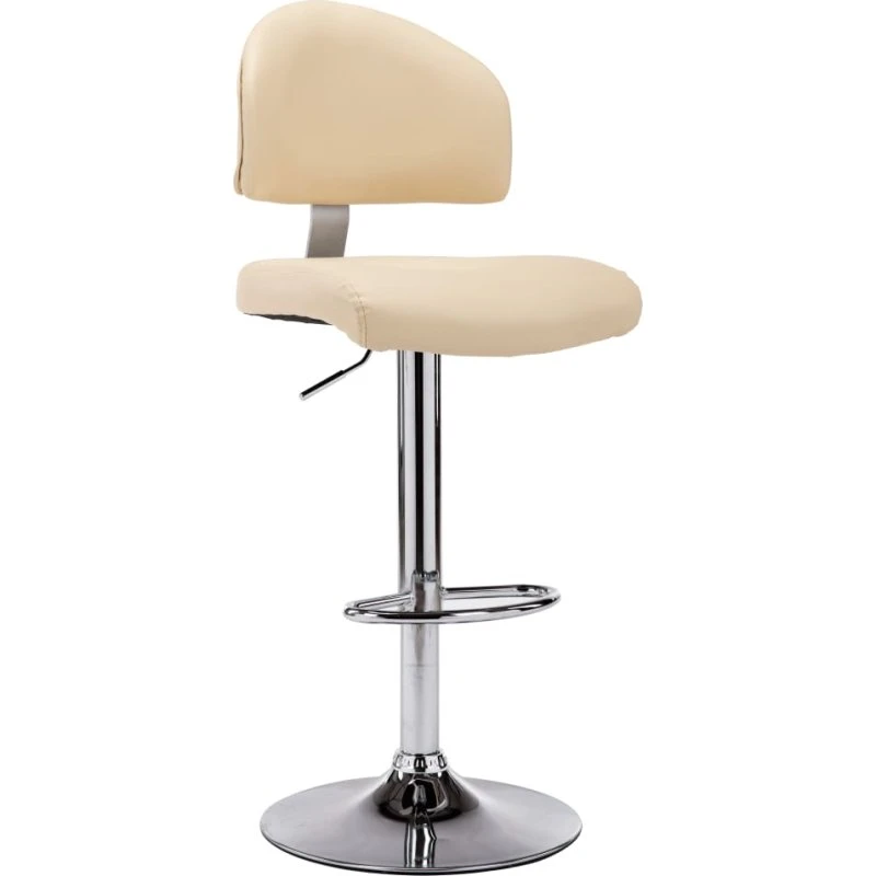 vidaXL barstol i creme kunstlæder, drejelig og højdejusterbar