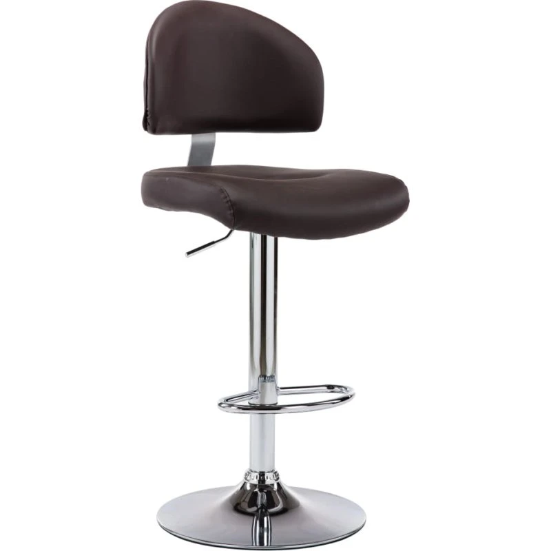 vidaXL barstol i brun kunstlæder, højdejusterbar & drejelig