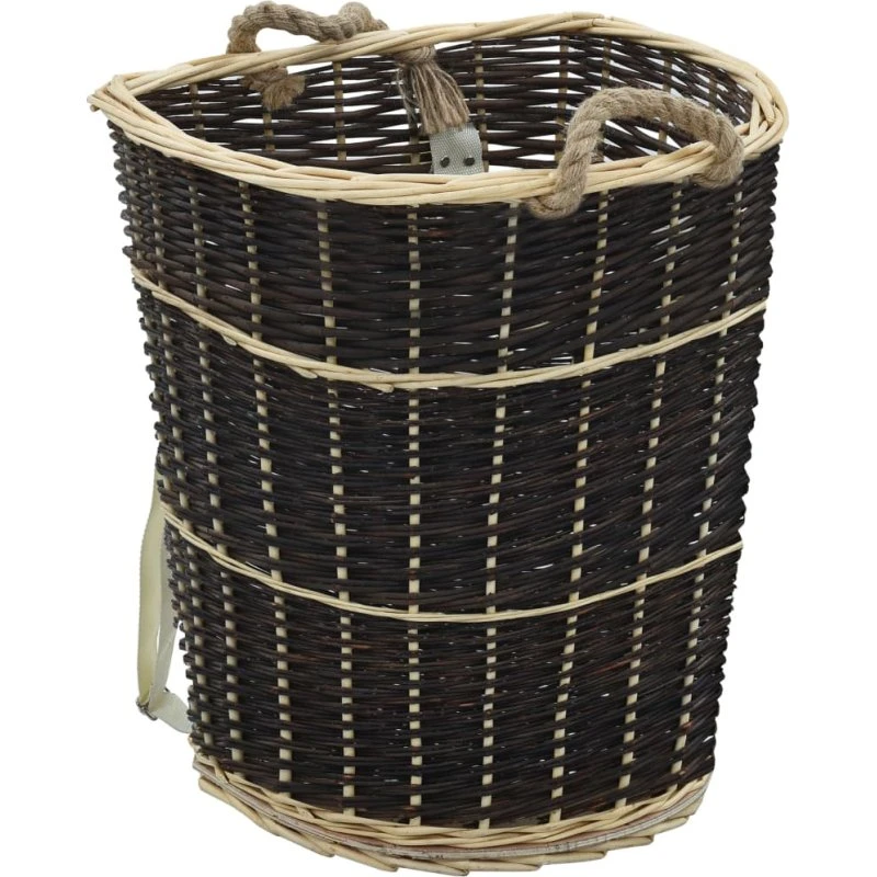 vidaXL bærerygsæk til brænde 57x51x69 cm naturpil