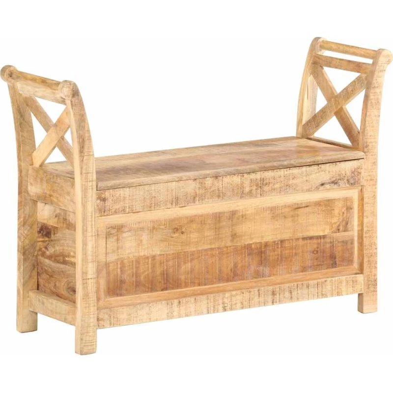vidaXL entrébænk 103x33x72 cm i massivt mangotræ
