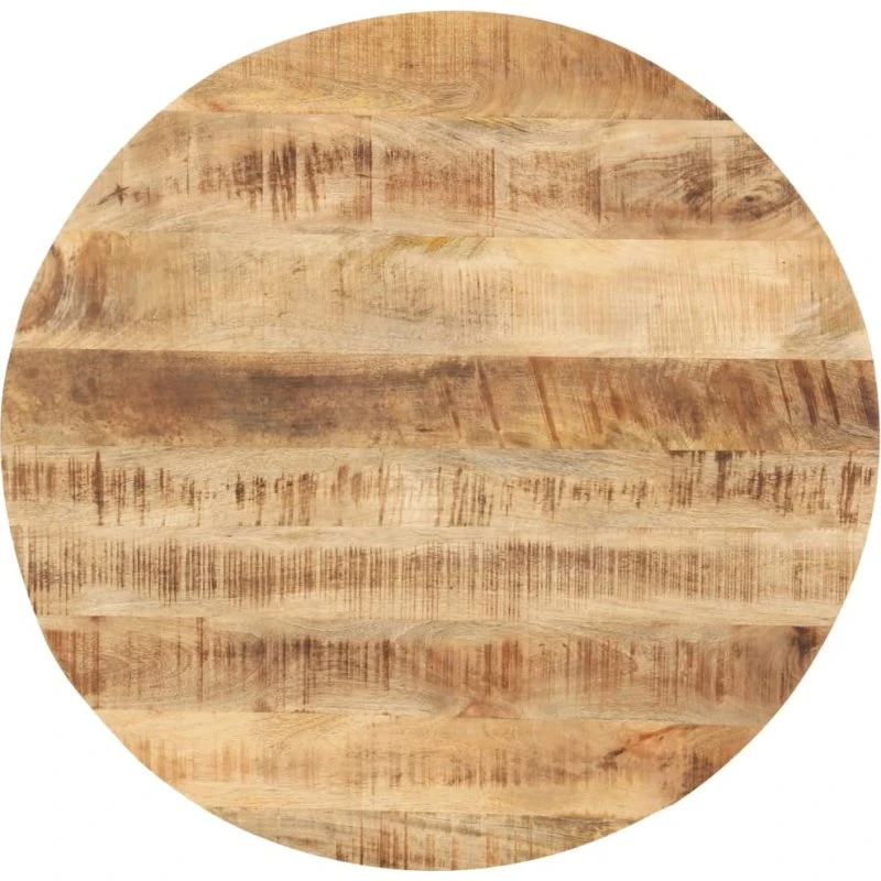 vidaXL rund bordplade 25-27 mm 80 cm massivt mangotræ