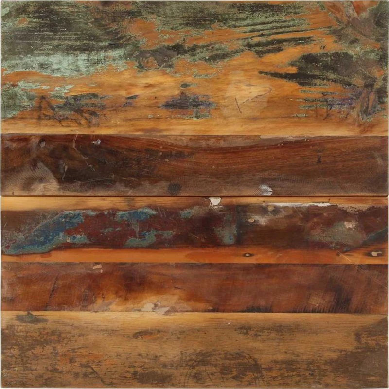 vidaXL bordplade 60x60 cm 15–16 mm firkantet massivt genbrugstræ