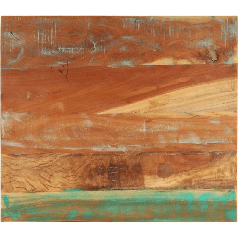 vidaXL Bordplade 70x80 cm 25–27 mm rektangulær massivt genbrugstræ