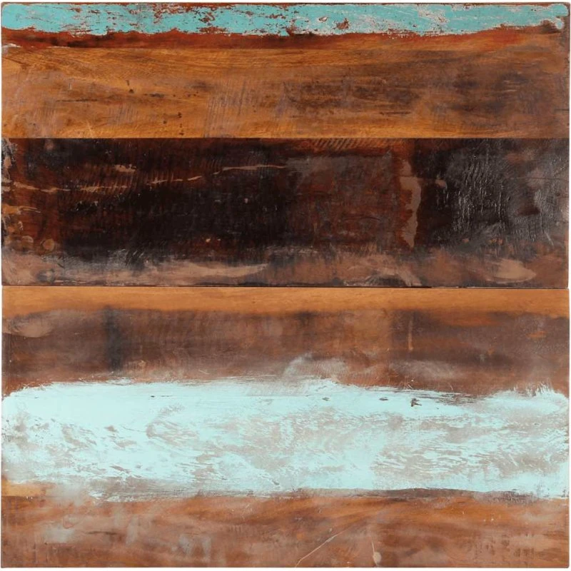 vidaXL bordplade 80x80 cm 25–27 mm firkantet massivt genbrugstræ