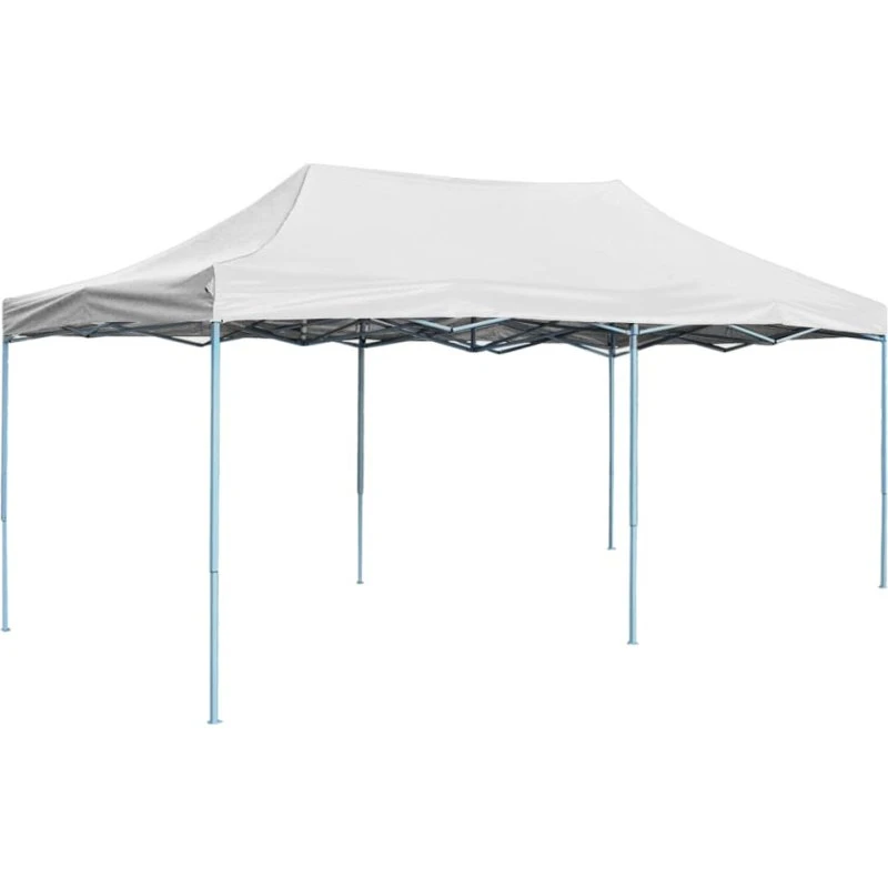 vidaXL foldbart festtelt 3x6 m stål, hvid