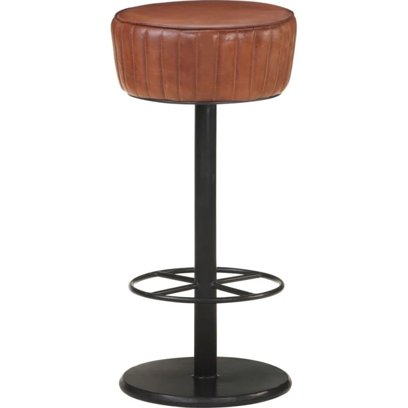 vidaXL barstol i ægte læder, brun