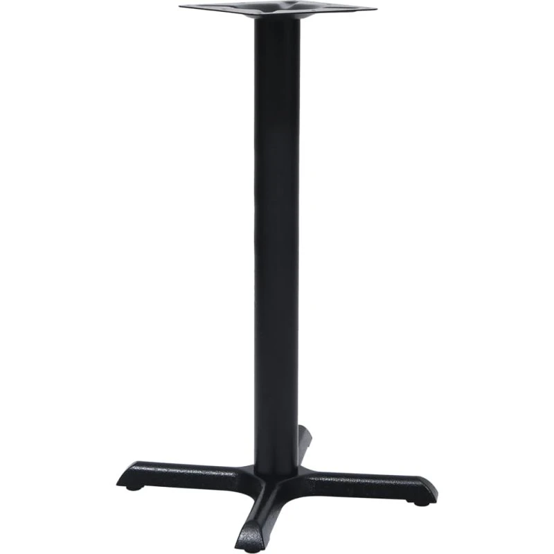 vidaXL bordben til bistrobord 56x56x72 cm, sort støbejern