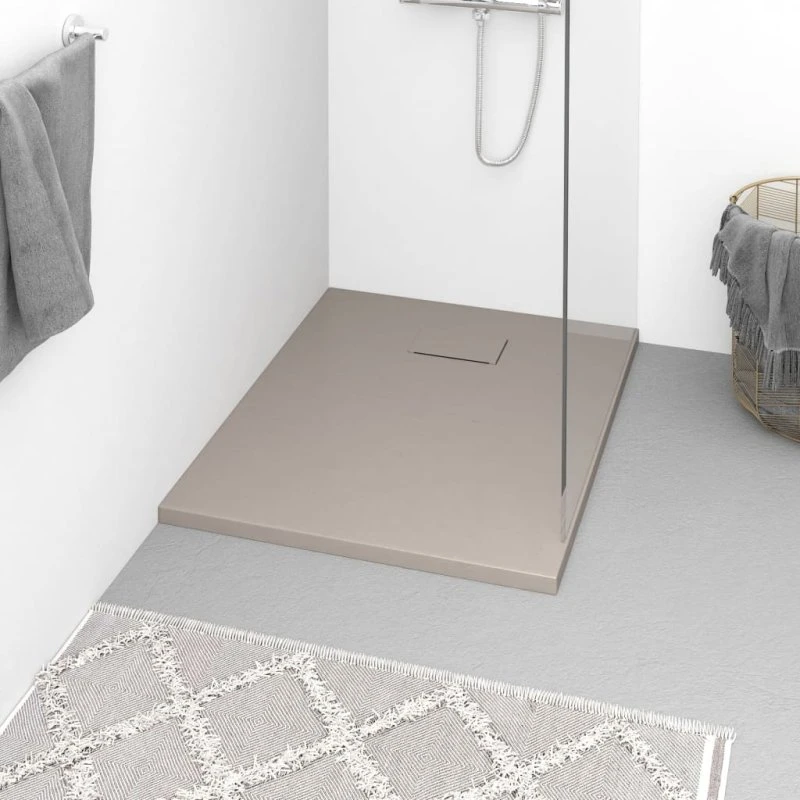 vidaXL brusekar SMC 90x70 cm brun