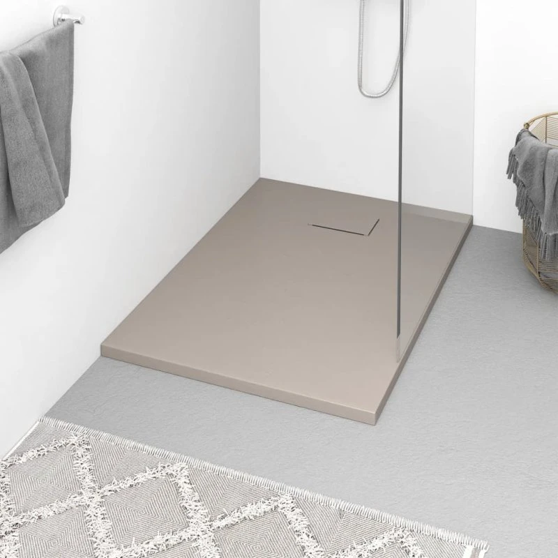 vidaXL brusekar 100x70 cm SMC brun