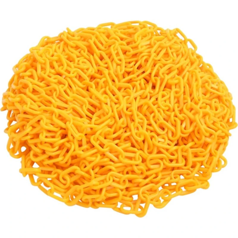 vidaXL advarselskæde 100 m Ø6 mm plastik gul