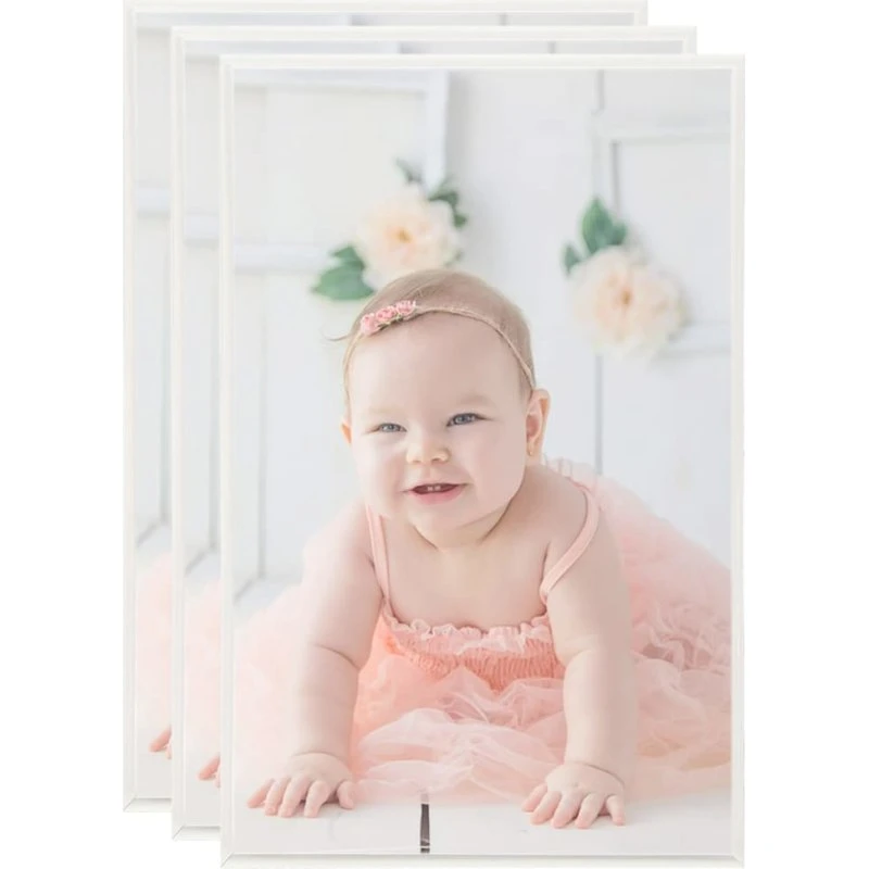 vidaXL billedrammer 3 stk til bord 13x18 cm MDF, sølv