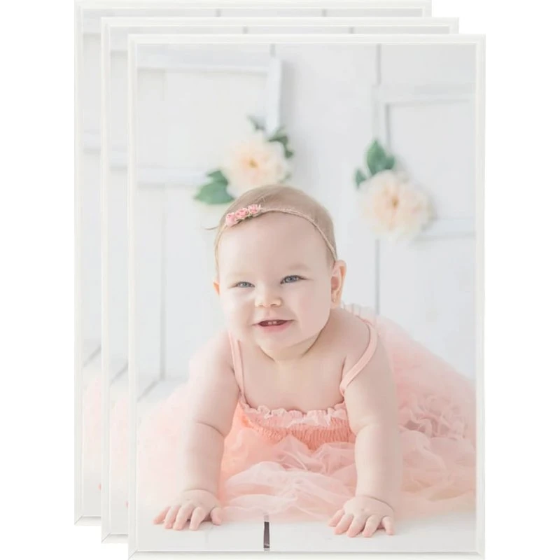 vidaXL billedrammer 3 stk. 21x29,7 cm MDF sølv