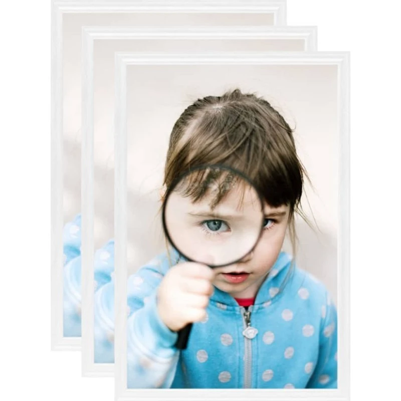 vidaXL billedrammer 3 stk. til bord 21x29,7 cm, hvid