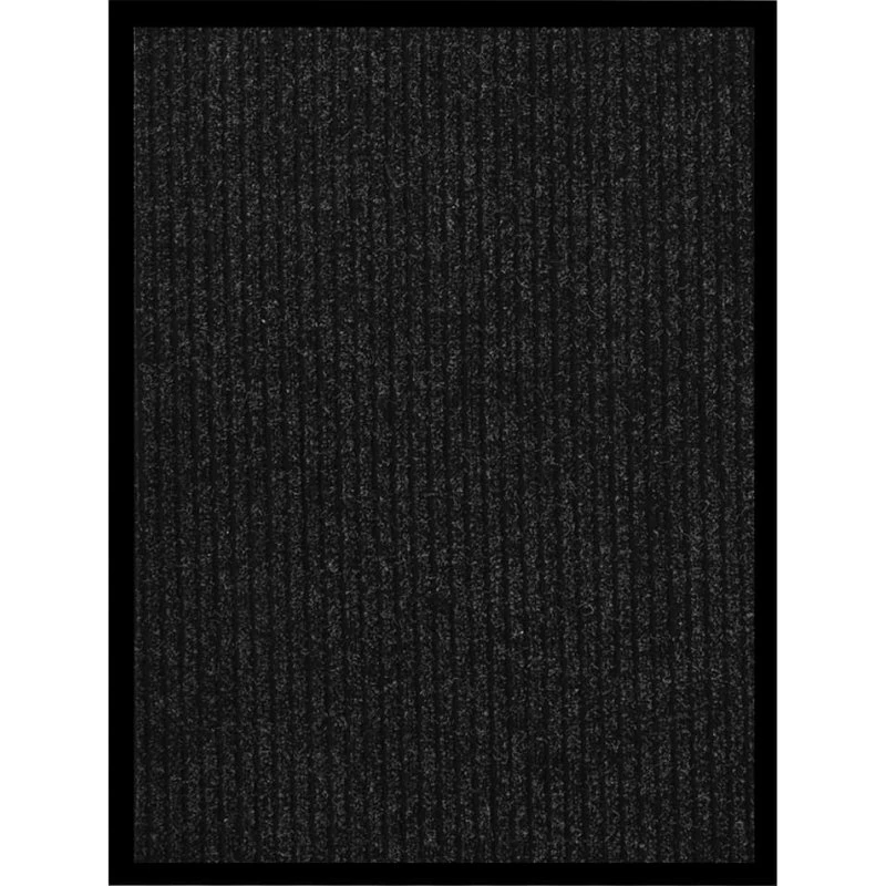 vidaXL dørmåtte 60x80 cm stribet antracitgrå