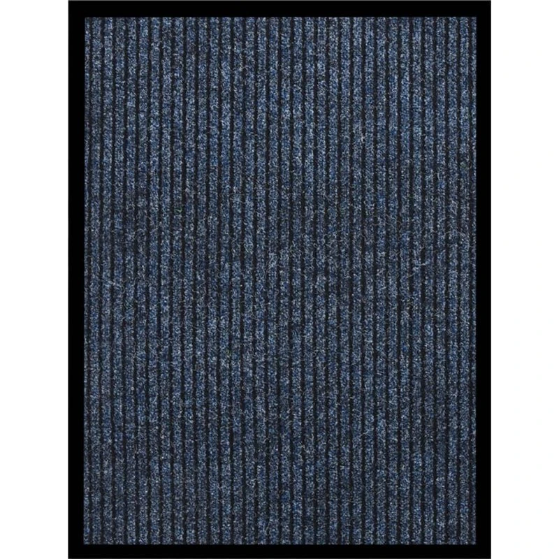 vidaXL dørmåtte 60x80 cm stribet blå