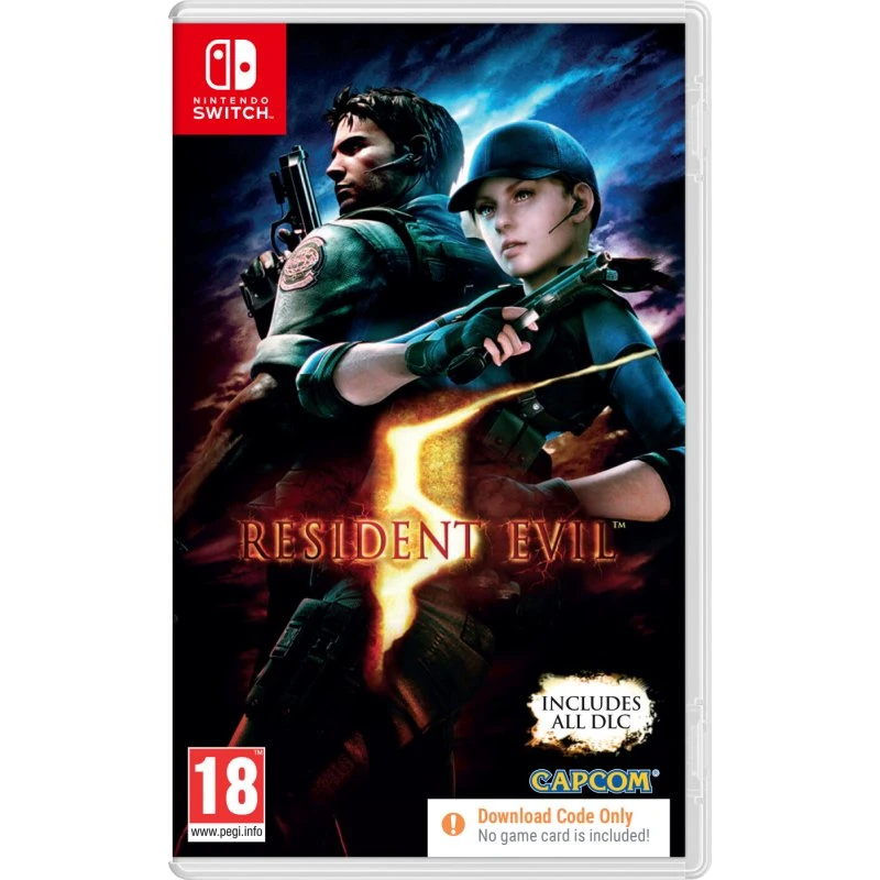 Resident Evil 5 – Kode i boks til Nintendo Switch (Gyser)