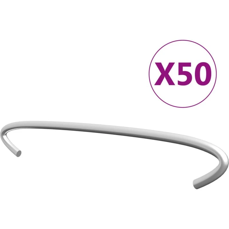 vidaXL Gabionkroge 50 stk galvaniseret stål 15 cm
