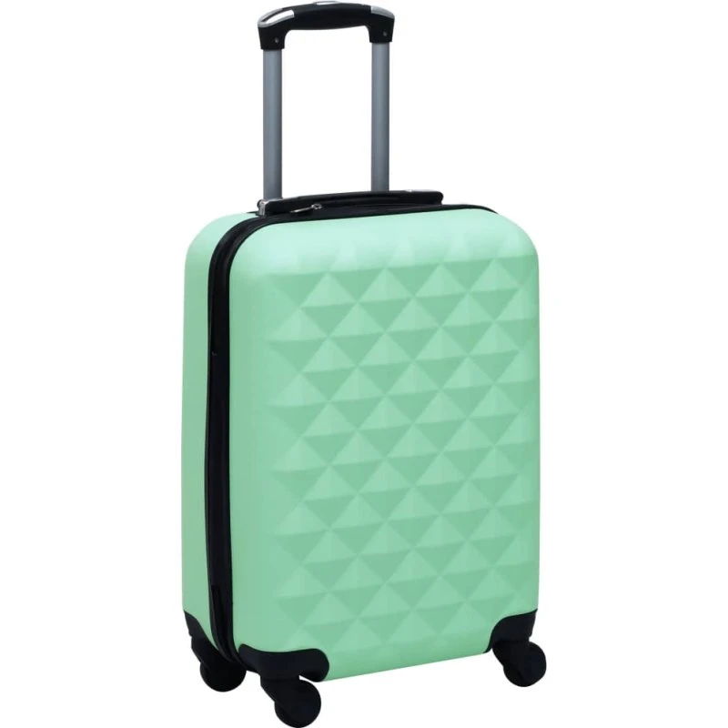 vidaXL hardcase-kuffert ABS mintgrøn, 4 hjul