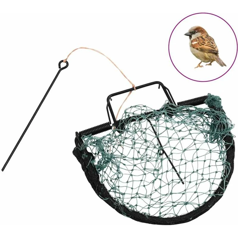 vidaXL fuglenet 20 cm stål grøn