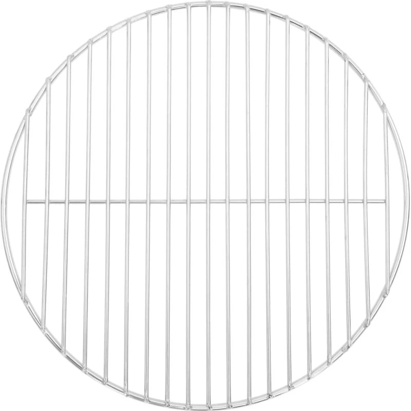 vidaXL grillrist Ø37 cm rund 304 rustfrit stål