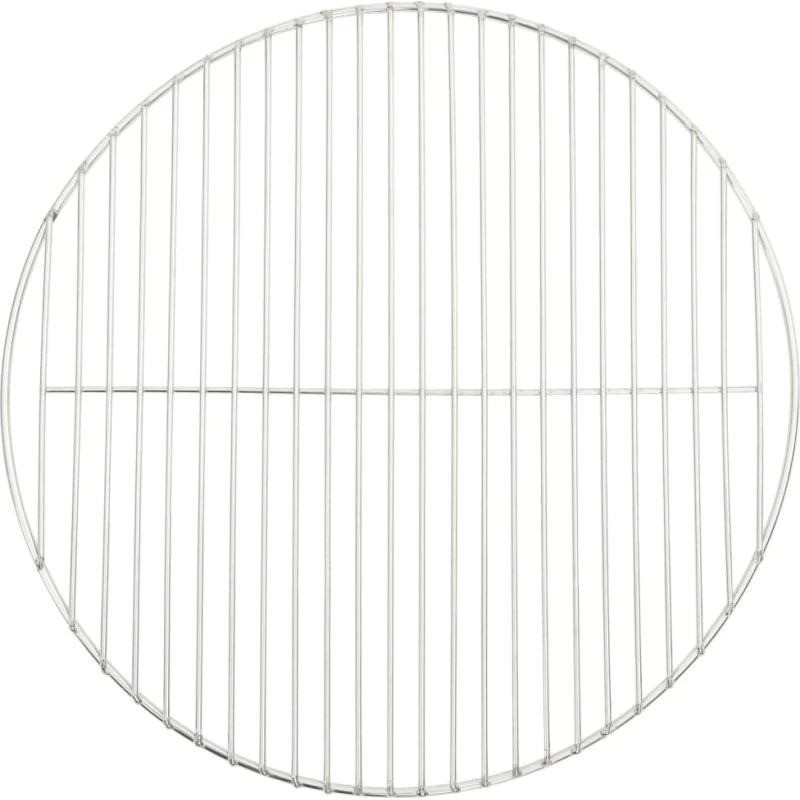 vidaXL grillrist Ø47 cm rund 304 rustfrit stål