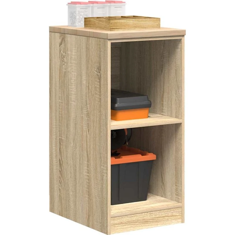 vidaXL Garageopbevaringsskab Sonoma eg 40x51x85 cm fyrretræ